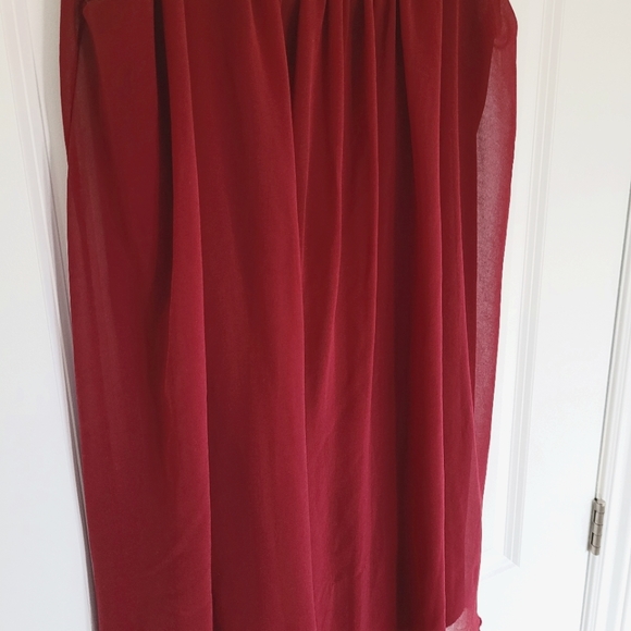 Burgundy Flowy Dress - Picture 7 of 8